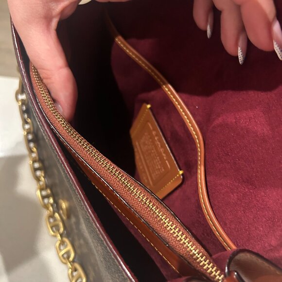 COACH Beat Shoulder Bag In Signature Canvas With Horse And Carriage Print - Picture 8 of 14